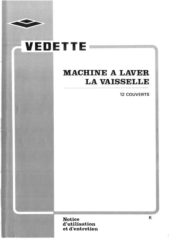 Guide utilisation VEDETTE I400 de la marque VEDETTE