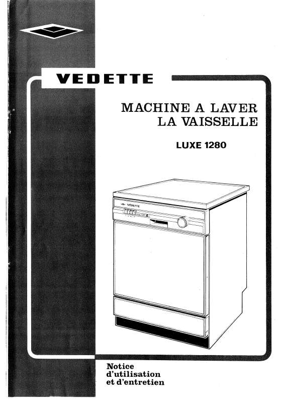 Guide utilisation VEDETTE LUXE1280 de la marque VEDETTE