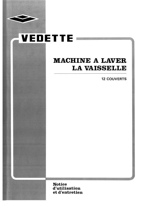 Guide utilisation VEDETTE LV1717 de la marque VEDETTE