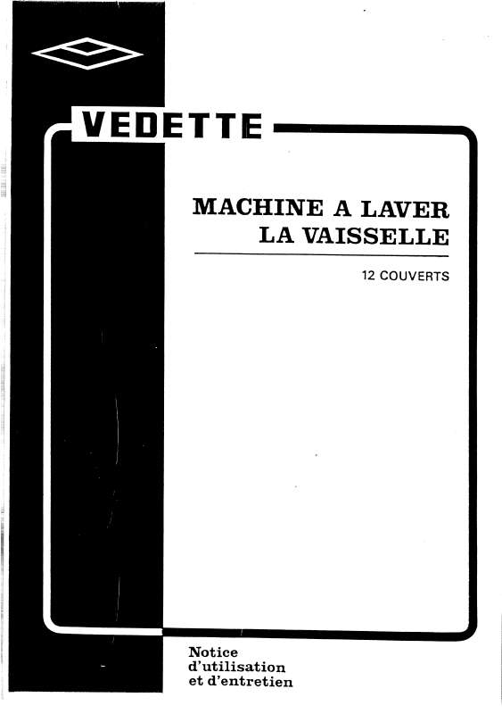 Guide utilisation VEDETTE LV201 de la marque VEDETTE
