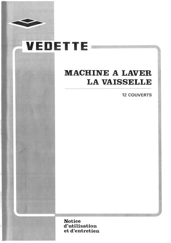 Guide utilisation VEDETTE LV3933BB de la marque VEDETTE