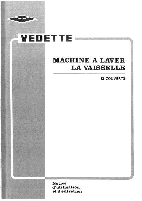 Guide utilisation VEDETTE LV401BD de la marque VEDETTE