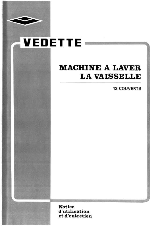 Guide utilisation VEDETTE LV521F1 de la marque VEDETTE
