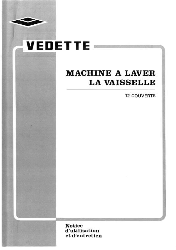 Guide utilisation VEDETTE LV721BB de la marque VEDETTE