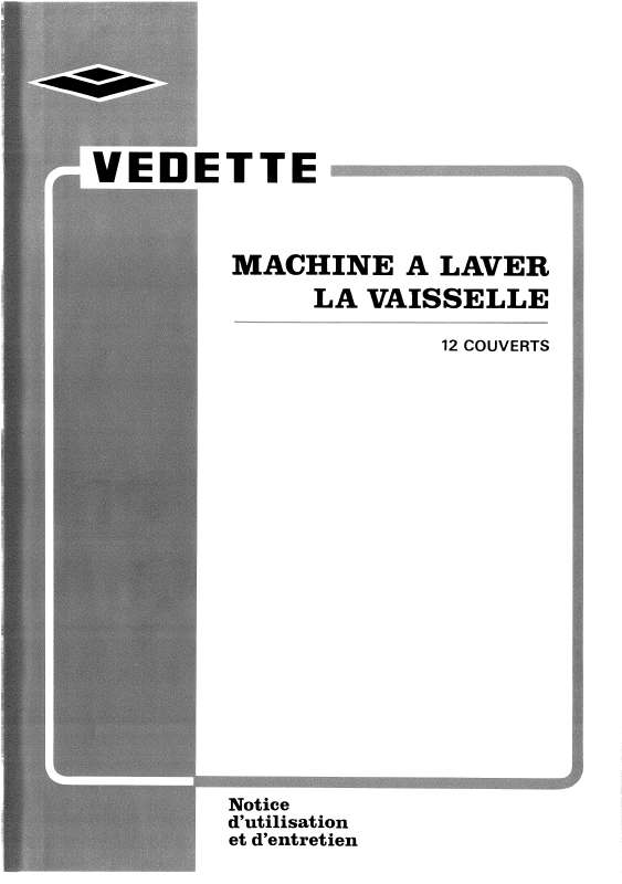 Guide utilisation VEDETTE LV8733H de la marque VEDETTE