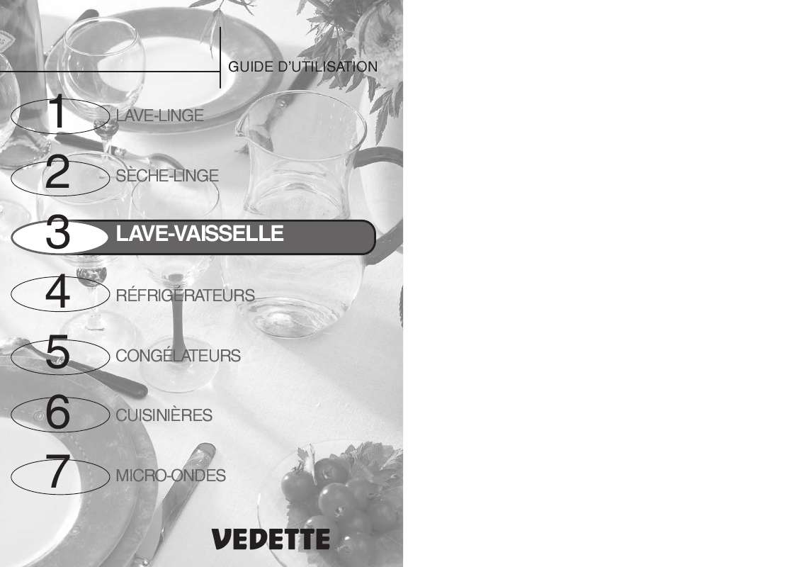 Guide utilisation VEDETTE VLA310 de la marque VEDETTE