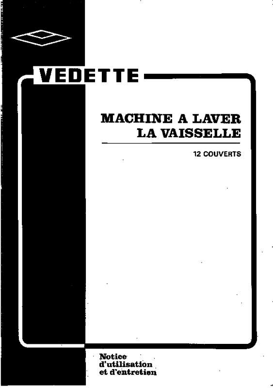 Guide utilisation VEDETTE DM2921BD de la marque VEDETTE