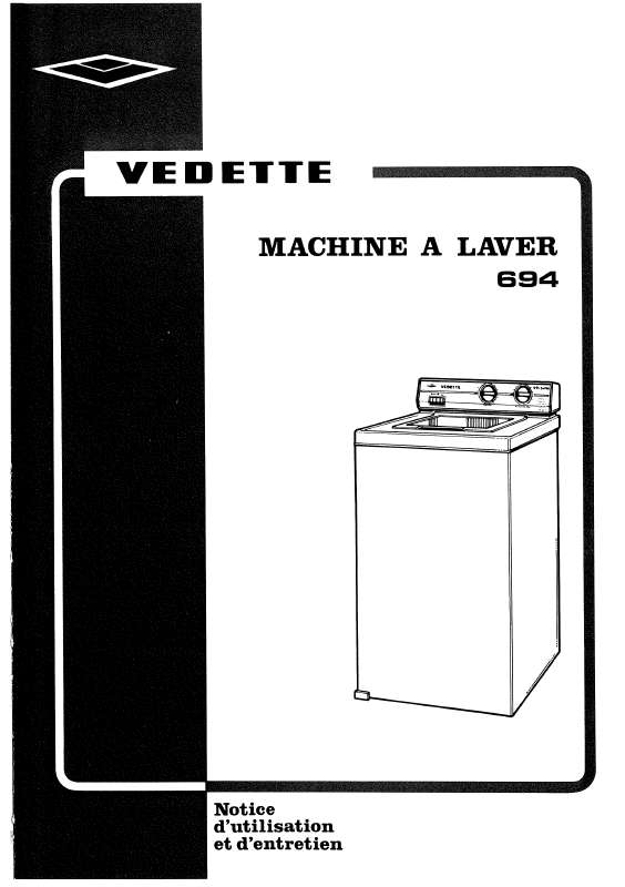 Guide utilisation VEDETTE V694 de la marque VEDETTE