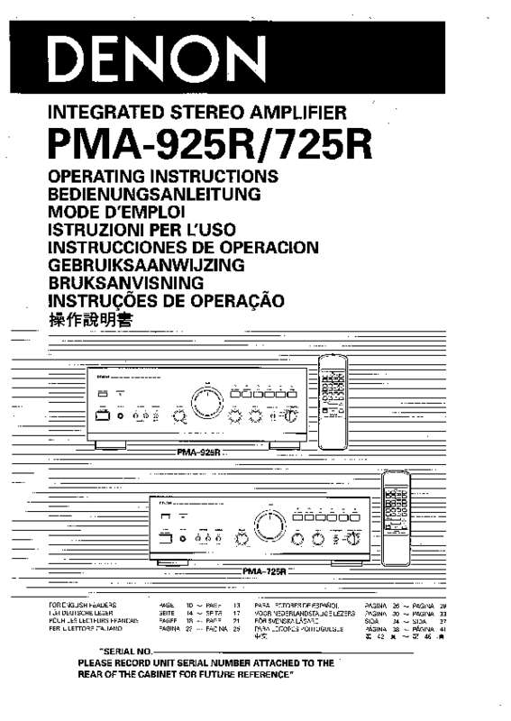 Guide utilisation DENON RC-176  de la marque DENON
