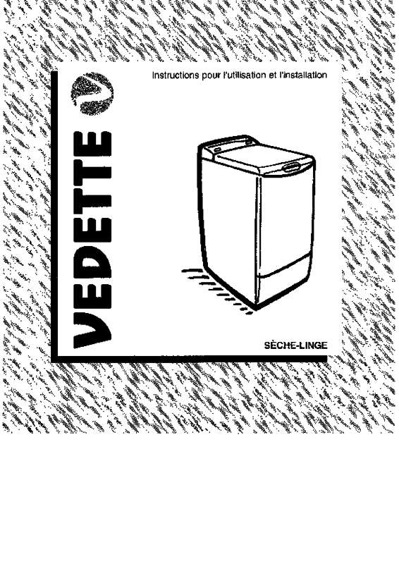 Guide utilisation VEDETTE EG17 de la marque VEDETTE