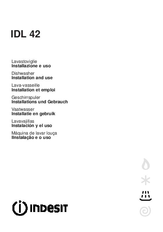 Guide utilisation INDESIT IDL 42 de la marque INDESIT