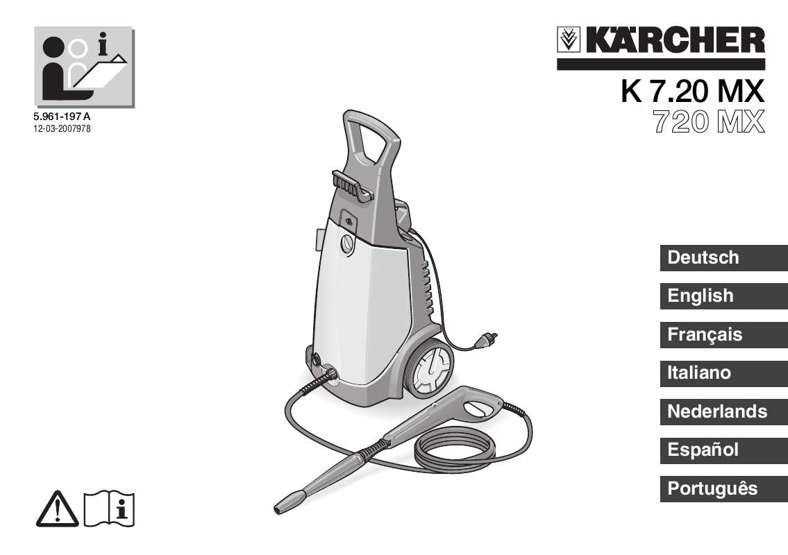 Guide utilisation KARCHER 720 MX  de la marque KARCHER