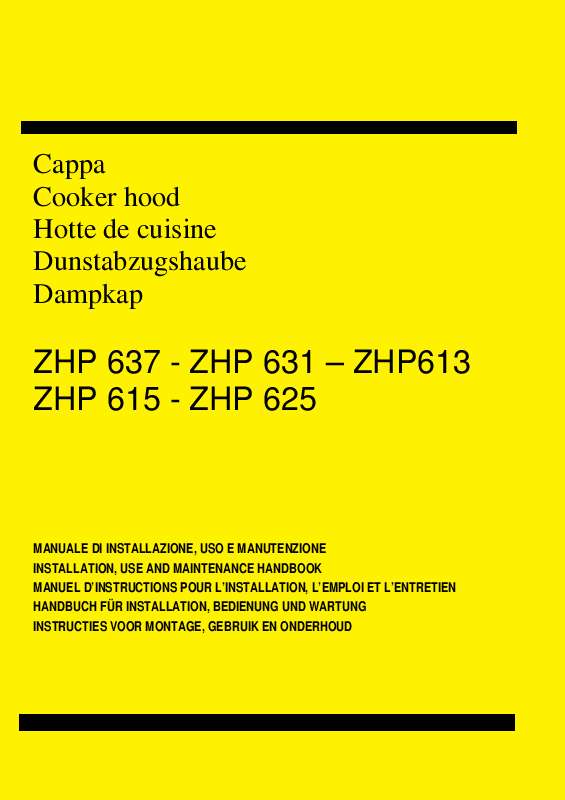 Guide utilisation  ZANUSSI ZHP 615  de la marque ZANUSSI