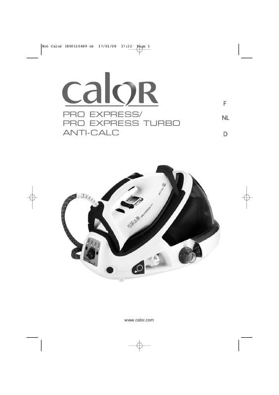Guide utilisation CALOR PRO EXPRESS TURBO ANTI-CALC  de la marque CALOR