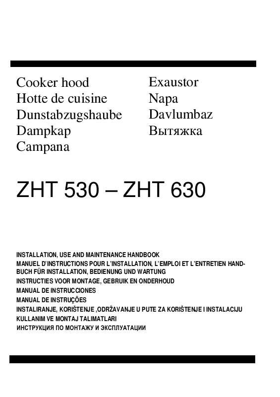 Guide utilisation ZANUSSI ZHT 530 de la marque ZANUSSI