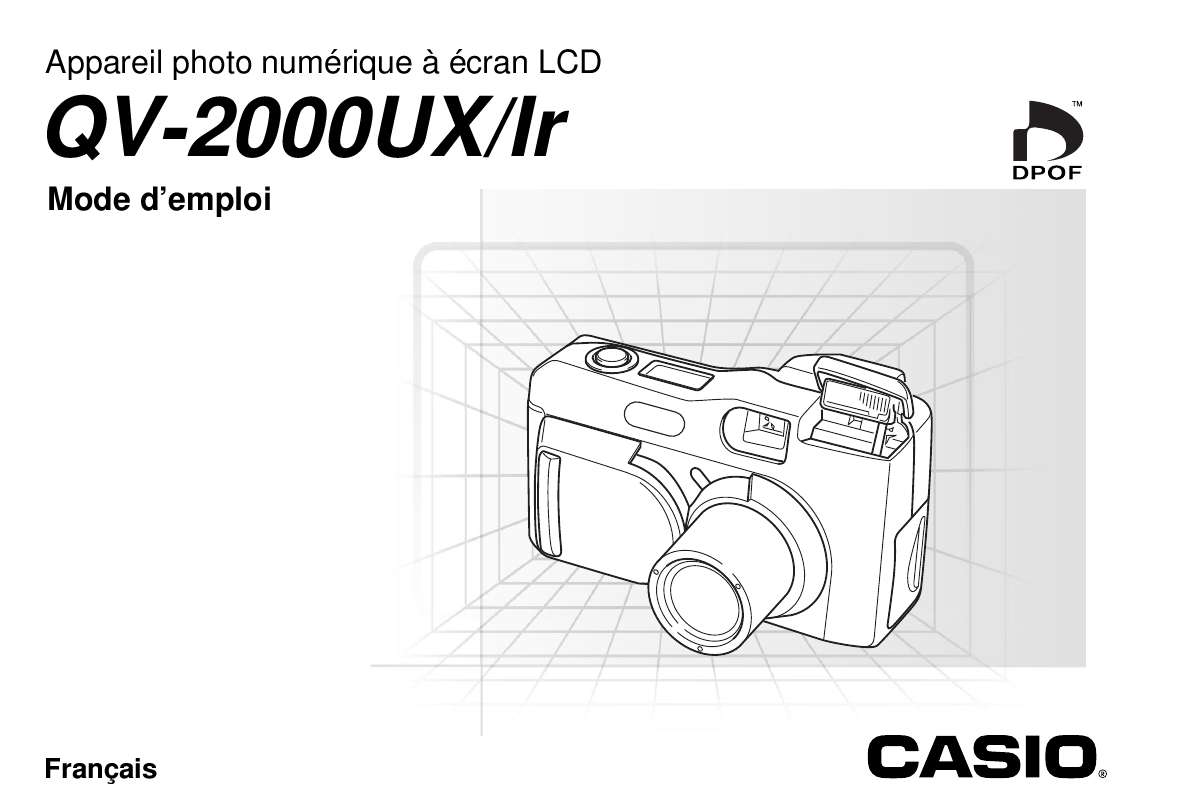 Guide utilisation CASIO QV-2000IR  de la marque CASIO