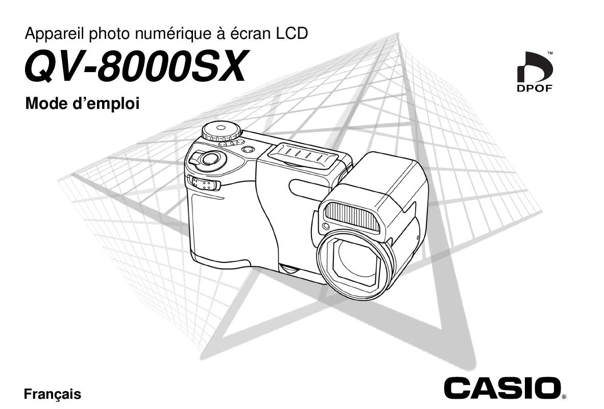 Guide utilisation CASIO QV-8000SX  de la marque CASIO
