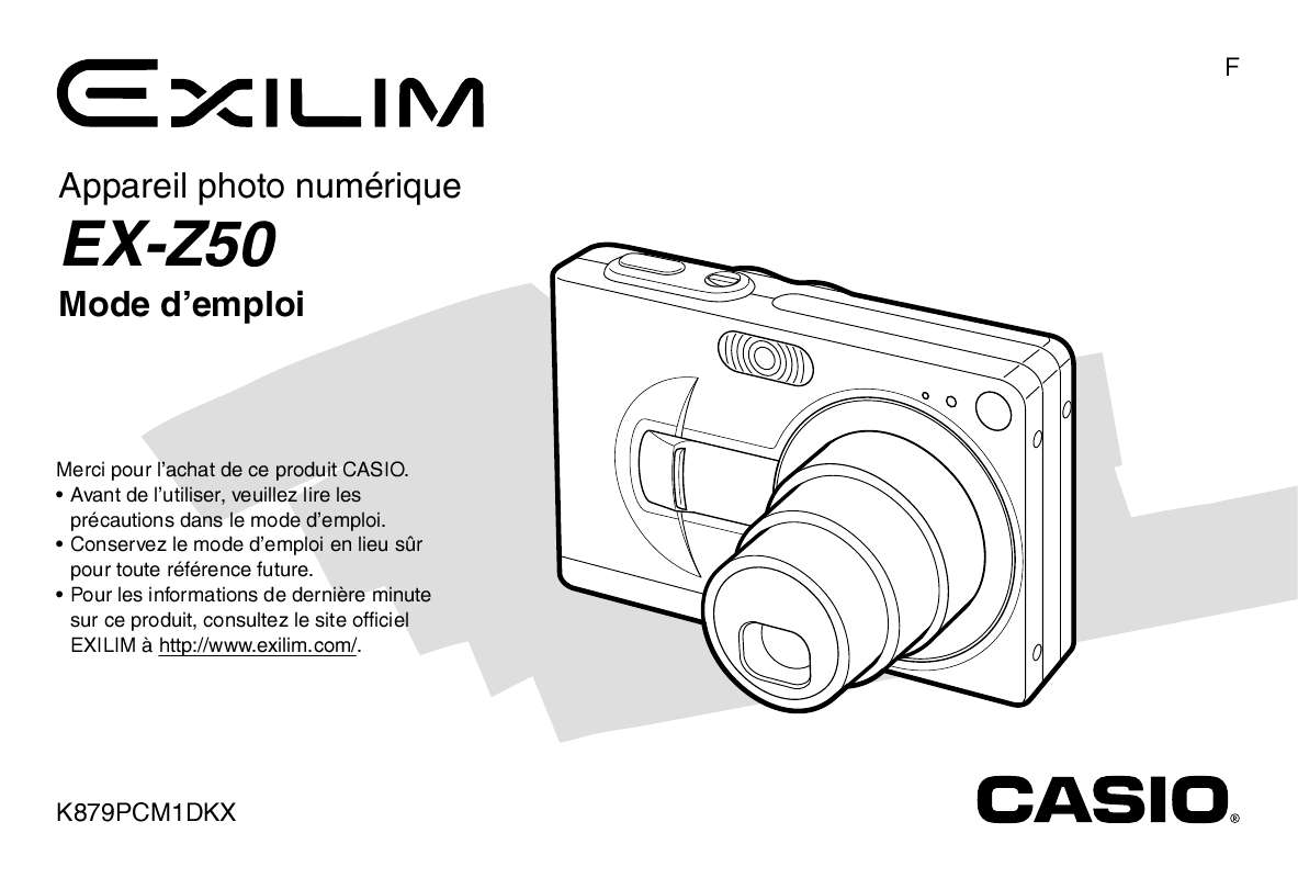 Guide utilisation CASIO EXILIM EX-Z50  de la marque CASIO