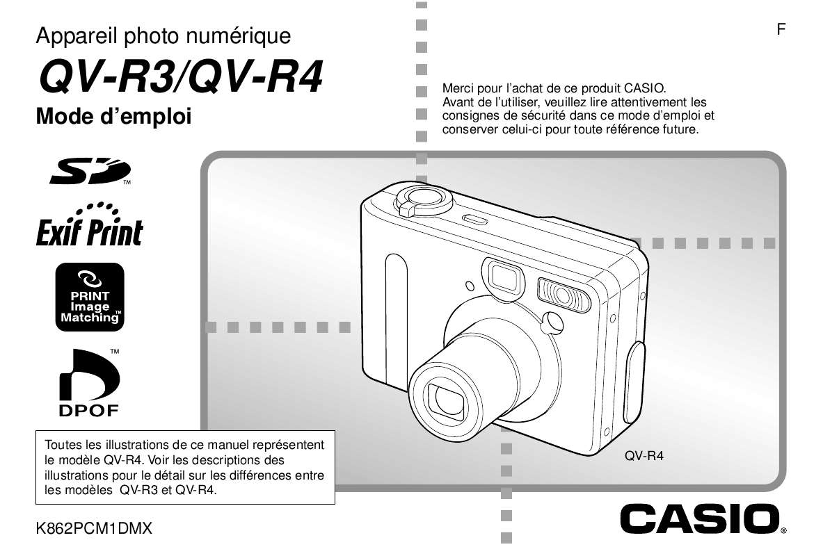 Guide utilisation CASIO QV-R4  de la marque CASIO