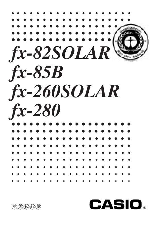 Guide utilisation CASIO FX-260 SOLAR  de la marque CASIO