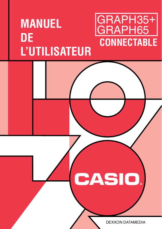 Guide utilisation CASIO GRAPH35+  de la marque CASIO