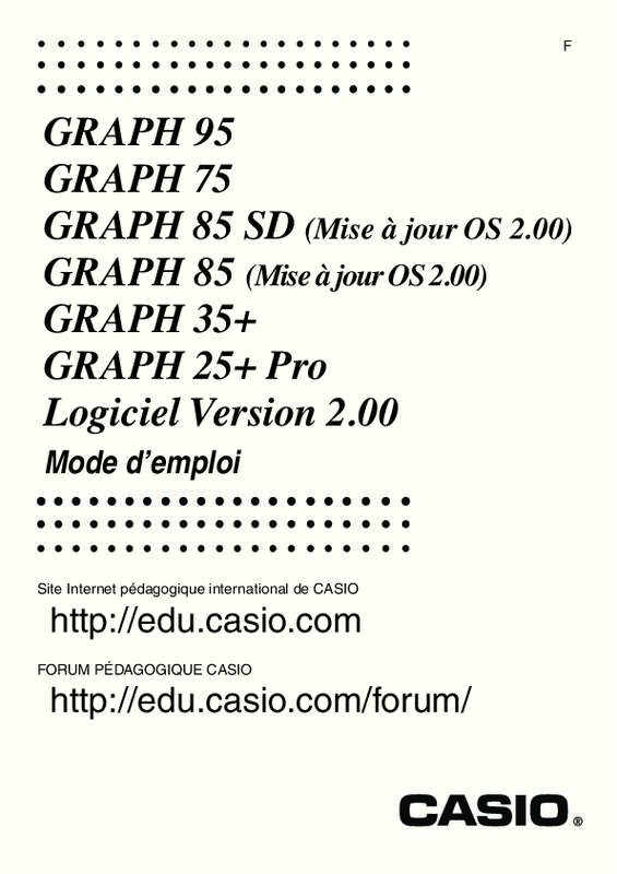 Guide utilisation CASIO GRAPH 75  de la marque CASIO