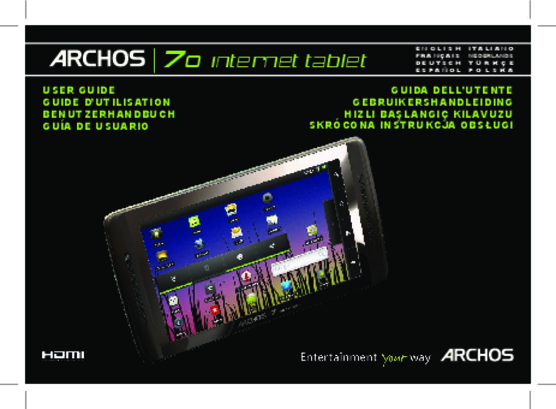 Guide utilisation ARCHOS 70 IT 2  de la marque ARCHOS