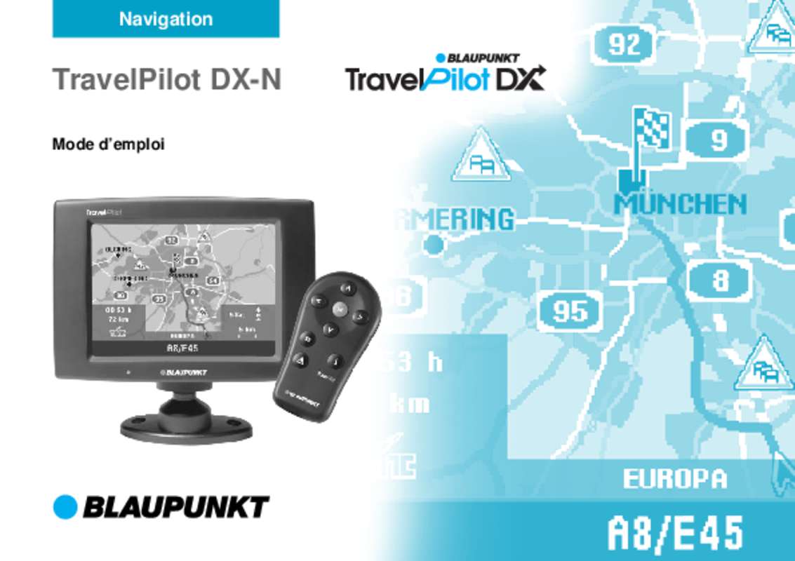 Guide utilisation BLAUPUNKT TRAVELPILOT DX  de la marque BLAUPUNKT