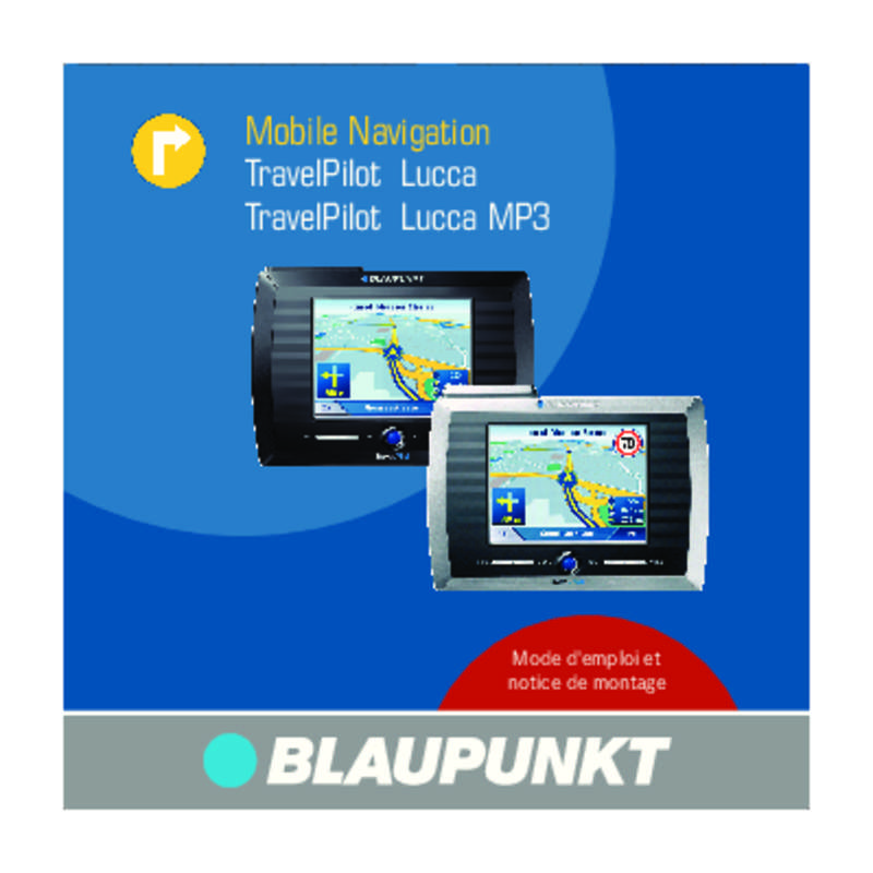 Guide utilisation BLAUPUNKT TRAVELPILOT LUCCA  de la marque BLAUPUNKT