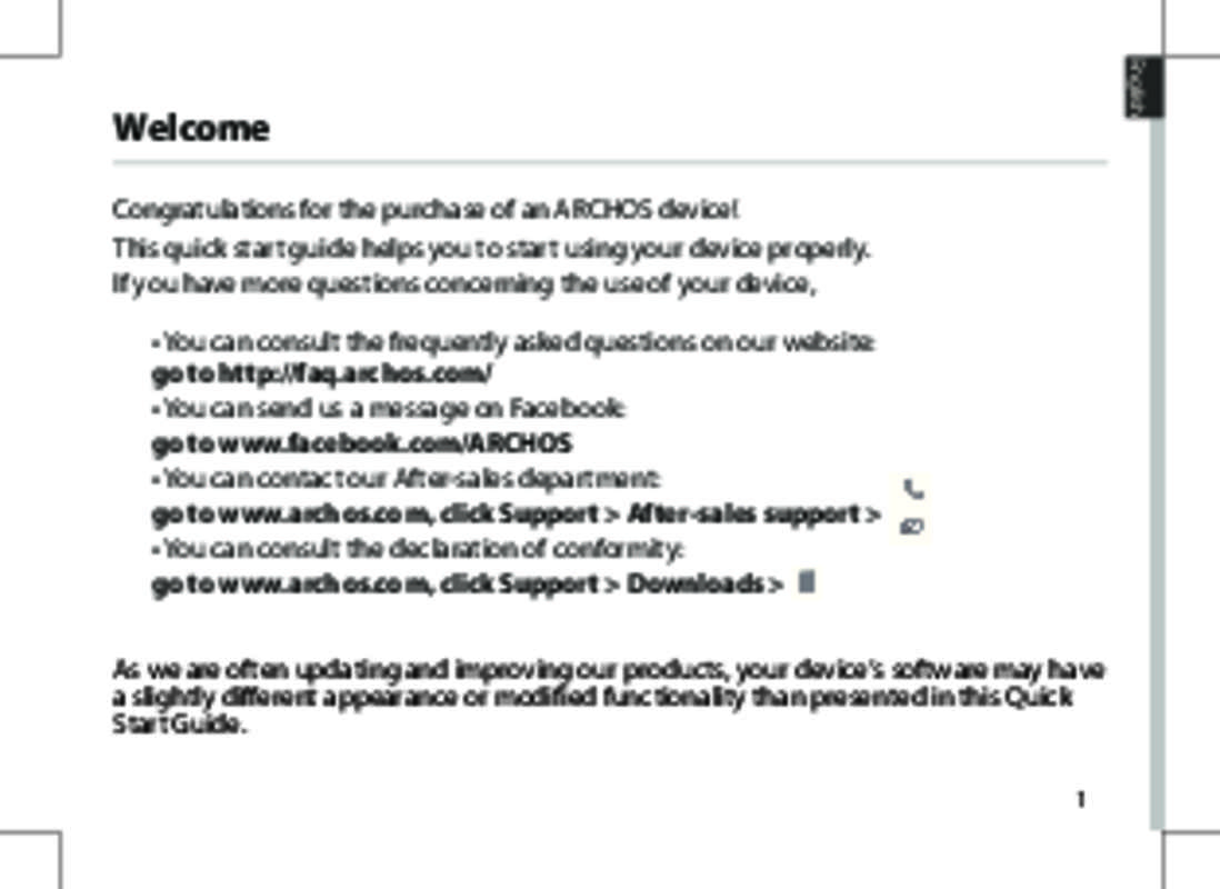 Guide utilisation ARCHOS 50 POWER  de la marque ARCHOS