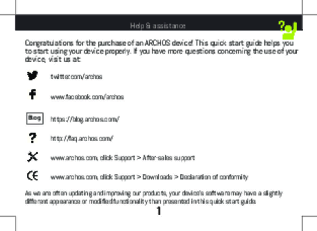 Guide utilisation ARCHOS 55 HELIUM  de la marque ARCHOS
