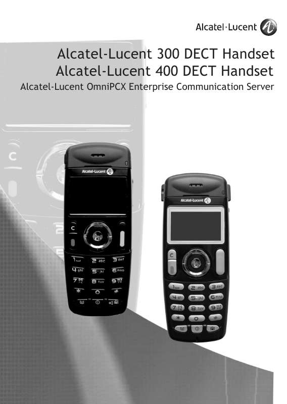 Guide utilisation ALCATEL-LUCENT 300 DECT HANDSET  de la marque ALCATEL-LUCENT