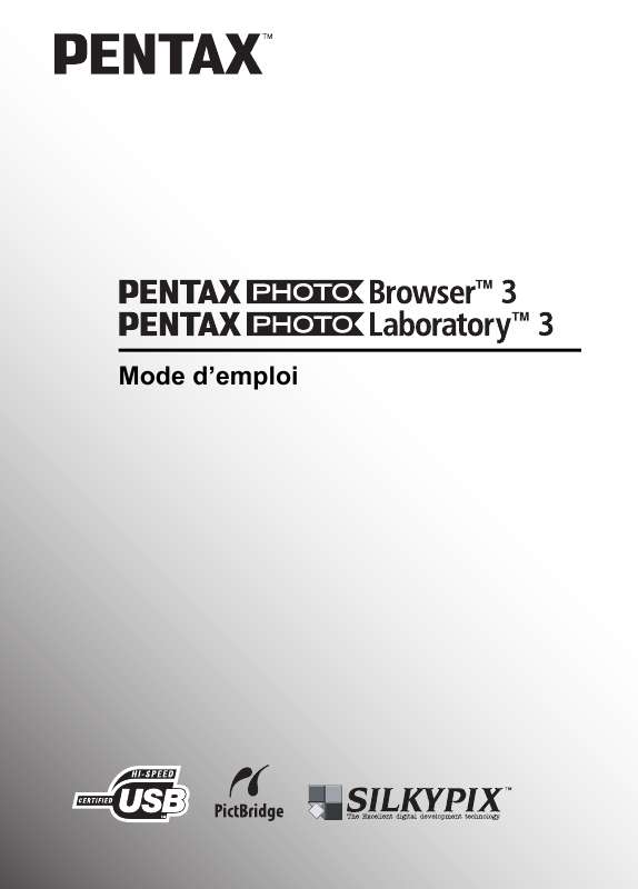 Guide utilisation PENTAX K110D  de la marque PENTAX
