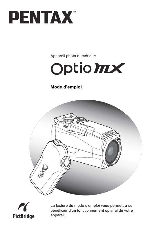 Guide utilisation PENTAX OPTIO MX  de la marque PENTAX