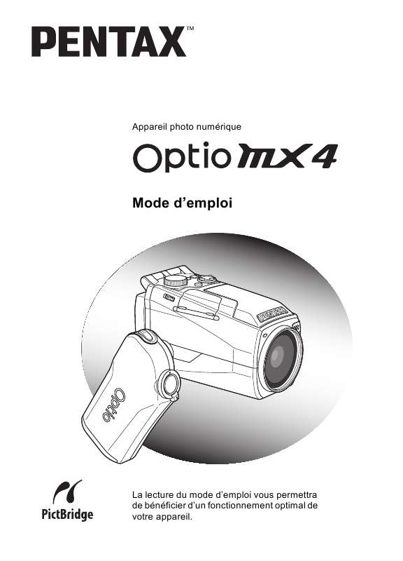 Guide utilisation PENTAX OPTIO MX4  de la marque PENTAX