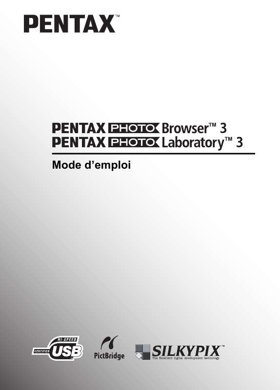 Guide utilisation PENTAX PHOTO BROWSER 3  de la marque PENTAX