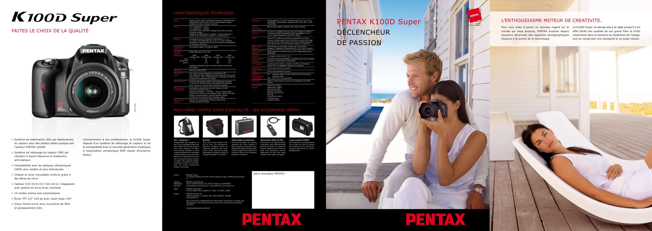 Guide utilisation PENTAX K100D SUPER_F  de la marque PENTAX