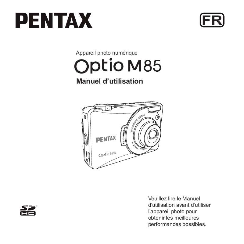 Guide utilisation PENTAX OPTIO M85  de la marque PENTAX