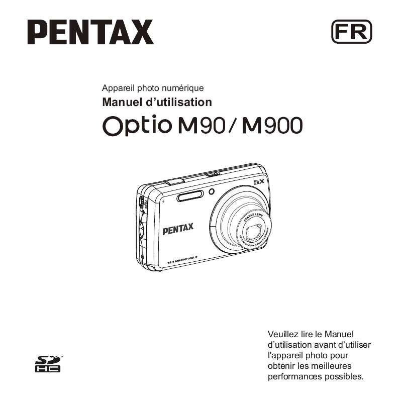 Guide utilisation PENTAX OPTIO M90  de la marque PENTAX