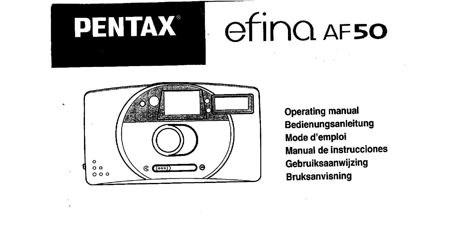 Guide utilisation PENTAX EFINA  de la marque PENTAX
