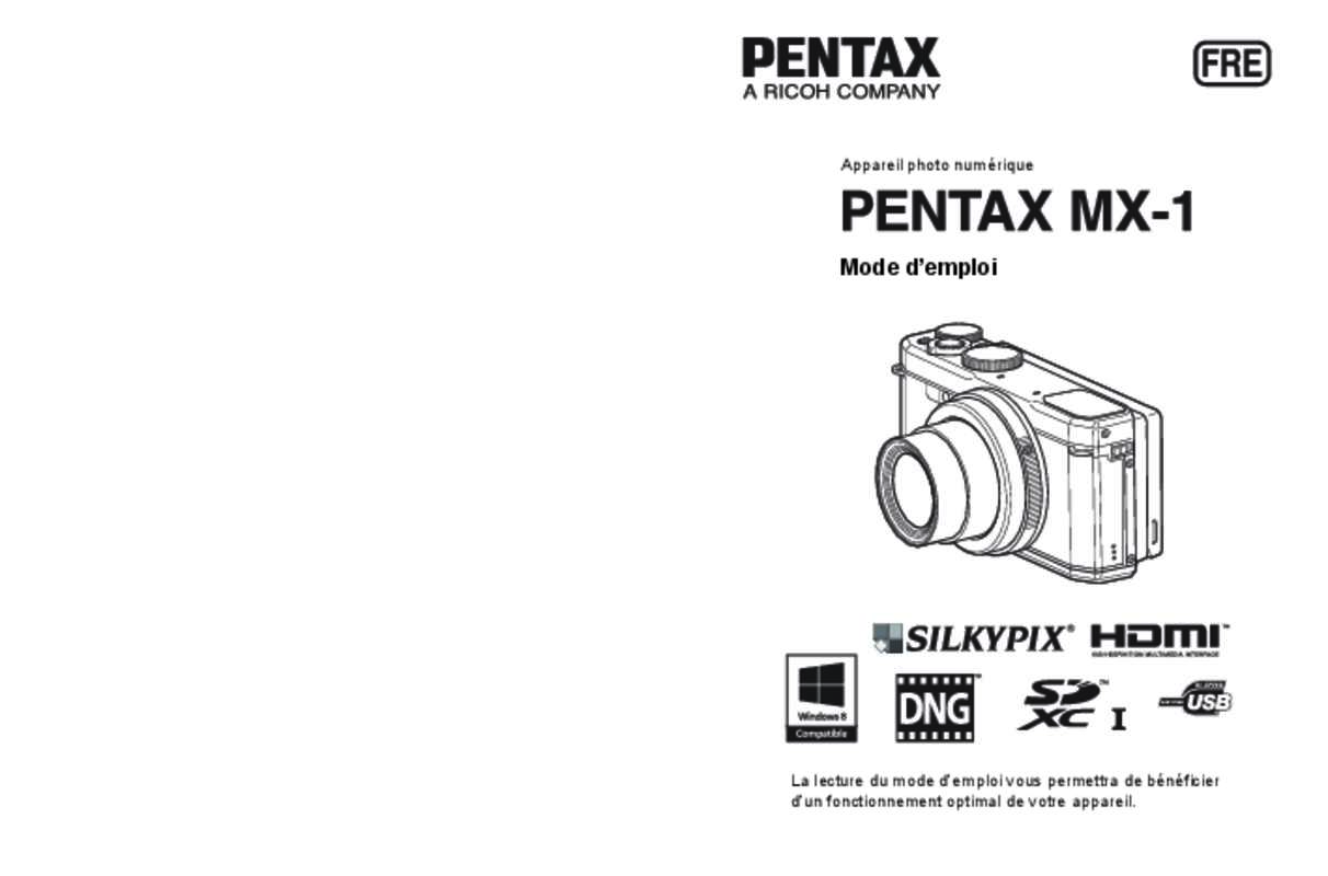 Guide utilisation PENTAX MX-1  de la marque PENTAX