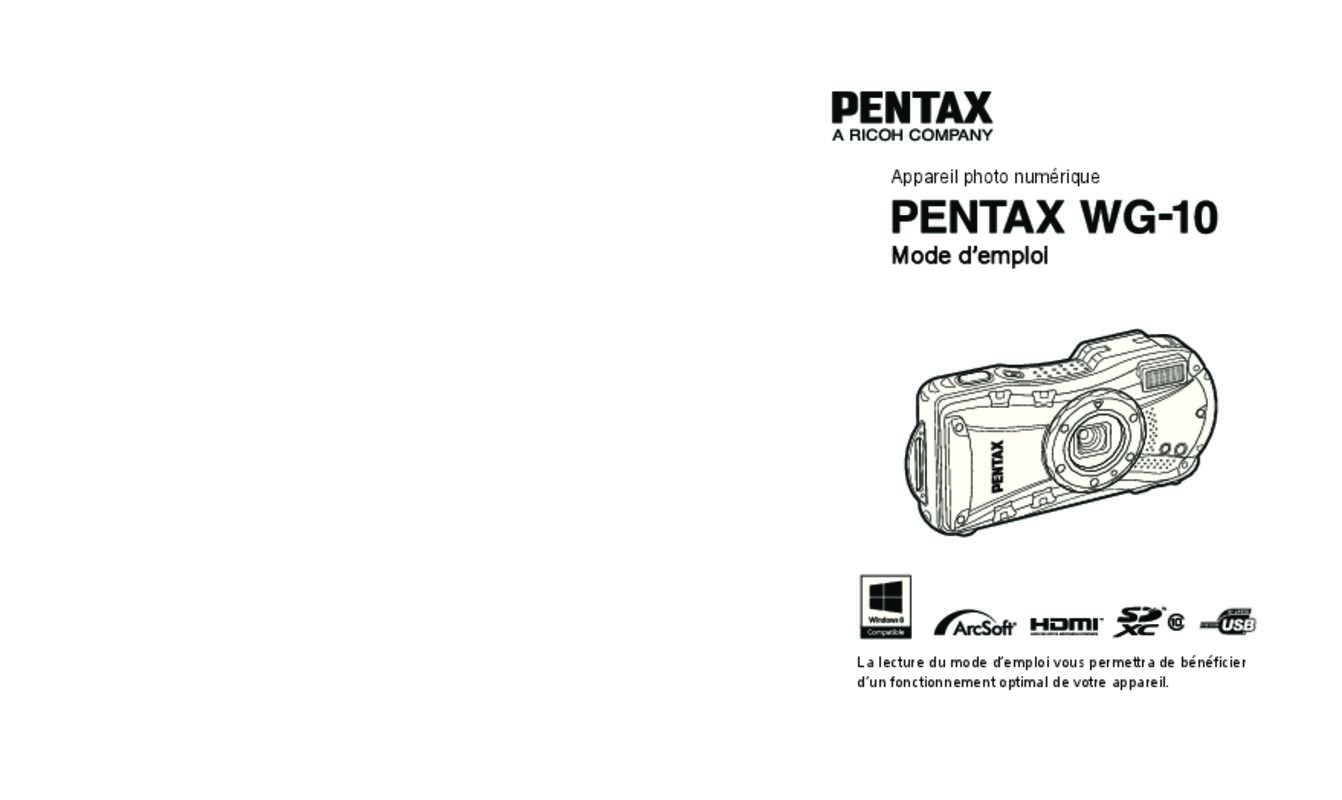Guide utilisation PENTAX WG10  de la marque PENTAX