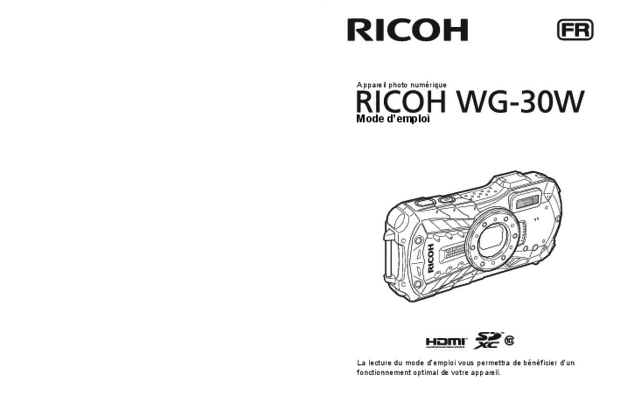 Guide utilisation RICOH WG-30W  de la marque RICOH