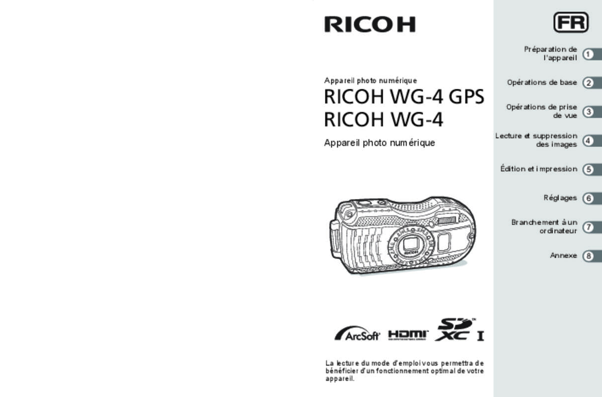 Guide utilisation RICOH WG-4  de la marque RICOH