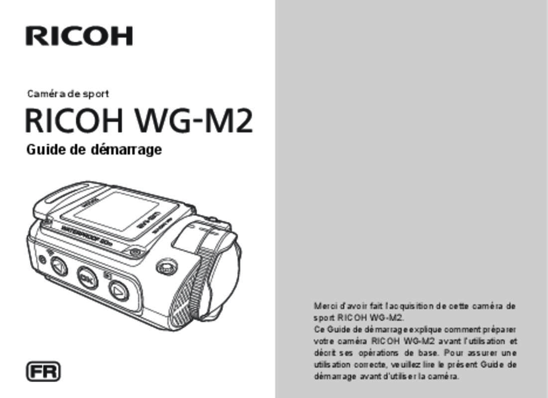 Guide utilisation RICOH WG-M2  de la marque RICOH