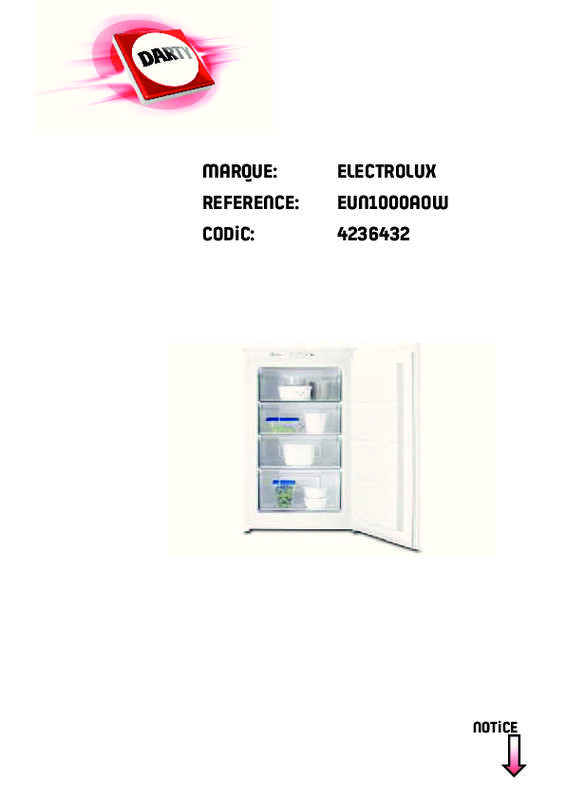 Guide utilisation ELECTROLUX EUN1000AOW de la marque ELECTROLUX