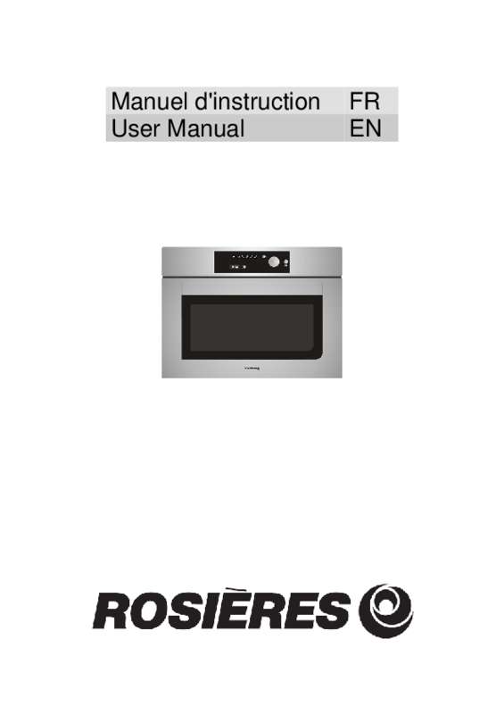 Guide utilisation ROSIERES RFV460EIX de la marque ROSIERES