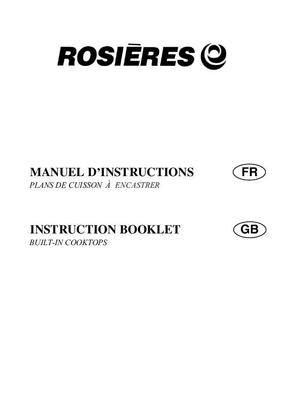 Guide utilisation ROSIERES RTF 765 de la marque ROSIERES