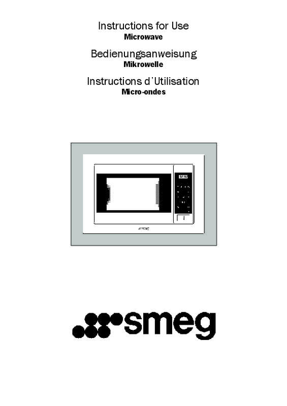 Guide utilisation SMEG FME120 & FME 120 de la marque SMEG