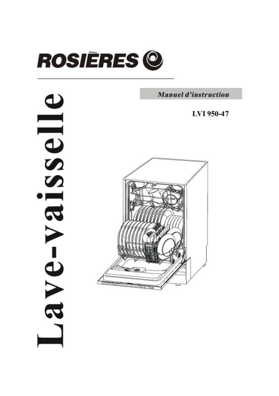 Guide utilisation ROSIERES LVI950 de la marque ROSIERES